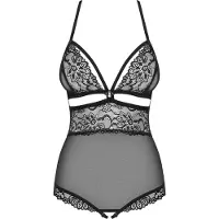 Obsessive Body Noir Sans Entrejambe - Noir - S/M