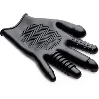 Master Series Pleasure Poker Anal Glove gant de stimulation black 1 pcs