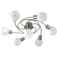 LINDBY Plafonnier , Ciala, dimmable, Métallique, Salon / séjour, Verre, Moderne