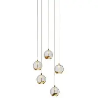 LUCANDE Suspension , Hayley, Transparent, Salon / séjour, Verre, Moderne