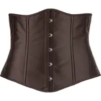 Cottelli collection - serre-taille grande taille satin - noir - 4XL
