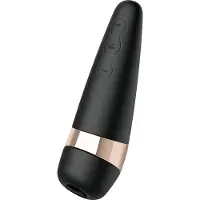 Satisfyer Pro 3+ - stimulateur clitoridien vibrant étanche, rechargeable (noir)