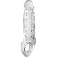 Huismerk Clearly Ample Penis Enhancer Manchon - Transparent