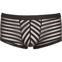 Svenjoyment Underwear - Boxer transparent à rayures (noir) - XXL