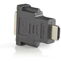 Nedis HDMI -Adaptateur - HDMI mâle - DVI-D 24+1-Pin femelle - Doré - Droit - ABS - Anthracite - 1 pièce - Boîte