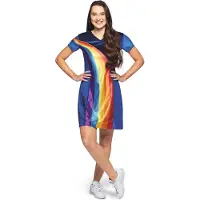 K3 Robe arc-en-ciel bleue Adultes 38-40