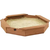 Plum Bac à Sable Octogonal en Bois