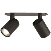 Astro Ascoli, double spot encastrable 2x50 W GU10 noir 1286100