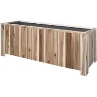Storm Jardinière rectangulaire L Lignum Acacia FSC 100 x 50 x 50 CM Naturel huilé