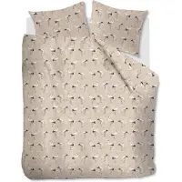 Ambiante Housse de Couette Ambiante Davin Natural Coton-260 x 240 cm | Extra Large