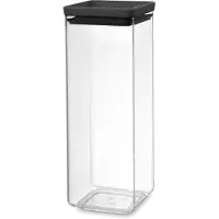 Brabantia Tasty+ Square Plastique Noir, Transparent