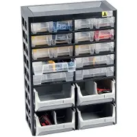 Allit 458160 Magasin à petites pièces VarioPlus Basic 34, 20 compartiments