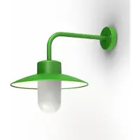 Roger Pradier Belcour Applique Model 9 Green Yellow | Frosted
