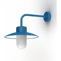 Roger Pradier Belcour Applique Model 9 Matt Azure Blue | Frosted