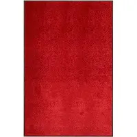 vidaXL Paillasson lavable Rouge 120x180 cm