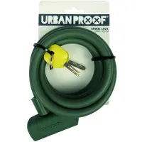 URBAN PROOF Antivol à spirale 12 mm* 150 cm vert mat