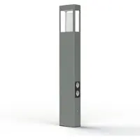 Roger Pradier Tetra Model 4 Borne Metal Grey | E27 70W + Plug