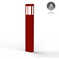 Roger Pradier Tetra Model 4 Borne Tomato red | Built-in LED Symetric 12W