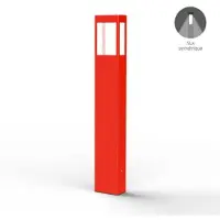 Roger Pradier Tetra Model 4 Borne Traffic red | Built-in LED Symetric 12W