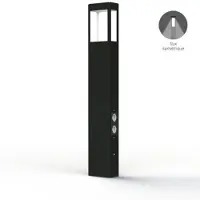 Roger Pradier Tetra Model 4 Borne Dark grey | Built-in LED Symetric 12W + Plug