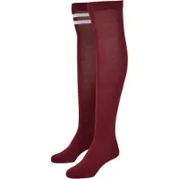 Urban Classics Chaussettes montantes bourgogne / rouge foncé / blanc