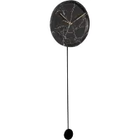 Karlsson Horloge en polyrésine avec pendule imitation marbre
