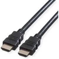 Roline Câble pour moniteur HDMI Haute vitesse mâle-mâle noir 5m
