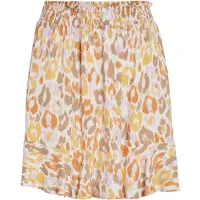 Vila Jupe 'Elodie' brocart / violet pastel / orange / blanc