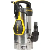 Stanley Pompe immergée Eaux Usées 1100W - Pompe Vide Cave Flotteur Intégré Débit max 16500 l/h Élévation 10.5m
