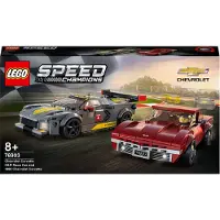 LEGO 76903 Speed Champions Chevrolet Corvette C8.R & 1969 Chevrolet Corvette Voiture jouet, modèle réduit à construire soi-même, voiture de course