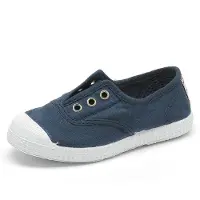 Cienta Slip-ons en Bleu Textile 23
