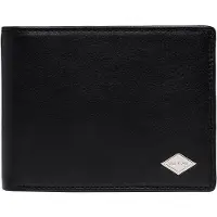 Replay Cuir porte-monnaie Flap Wallet Black noir