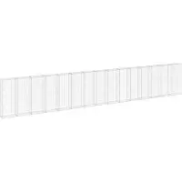 vidaXL Mur de gabions avec couverture Acier galvanisé 900x30x150 cm