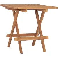 vidaXL Table de jardin pliante 50x50x50 cm teck massif