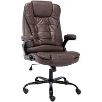 vidaXL Chaise de bureau Marron foncé aspect daim