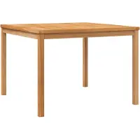vidaXL Table de jardin à manger 110x110x77 cm teck massif