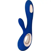 LELO Soraya Wave vibromasseur muni d’un stimulateur clitoridien Midnight Blue 21.5 cm