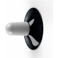 Roger Pradier Cooper Model 1 Lampe murale/plafonnier Black Enamelled Steel | Frosted Glass