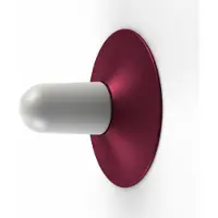 Roger Pradier Cooper Model 1 Lampe murale/plafonnier Wine red | Frosted Glass