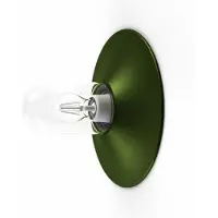 Roger Pradier Cooper Model 1 Lampe murale/plafonnier Fern Green | Clear Glass