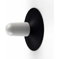 Roger Pradier Cooper Model 1 Lampe murale/plafonnier Velvet Black | Frosted Glass