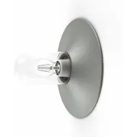Roger Pradier Cooper Model 1 Lampe murale/plafonnier Silk Grey | Clear Glass