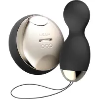 LELO Hula Beads Boules de Kegel à vibrations Obsidian Black 10 cm