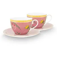 Pip studio Tasse de Café Pip Studio La Majorelle Pink 280 ml (Lot de 2) 2023
