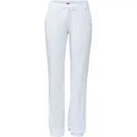 s.Oliver Pantalon de pyjama bleu clair / blanc
