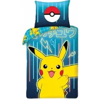 Pokémon Parure De Couette Pokémon Pikachu 140x200 Cm/70x90 Cm