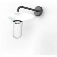 Roger Pradier Cooper Model 2 Applique murale Traffic White | Clear Glass