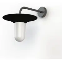 Roger Pradier Cooper Model 2 Applique murale Black grey | Frosted Glass