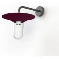 Roger Pradier Cooper Model 2 Applique murale Wine red | Clear Glass