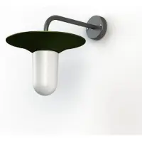 Roger Pradier Cooper Model 2 Applique murale Fern Green | Frosted Glass
